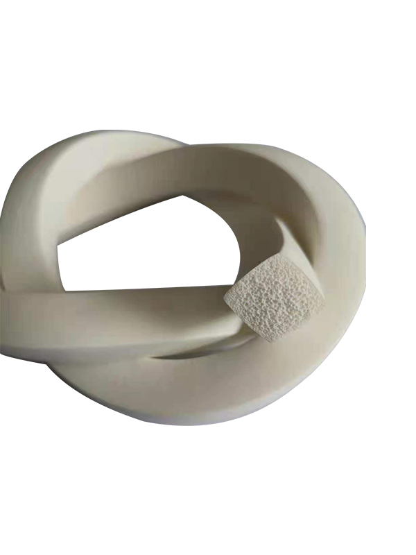 Striscia di tenuta in silicone espanso piatto quadrato resistente alle alte temperature